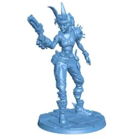 Warrior wearing a rabbit mask B0012268 3d model file for 3d printer