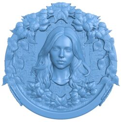 Young woman T0011900 download free stl files 3d model for CNC wood carving