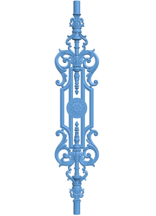 Baluster T0011901 download free stl files 3d model for CNC wood carving