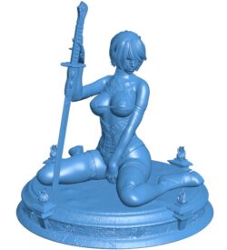 Blind Swordswoman B0012463 3d model file for 3d printer