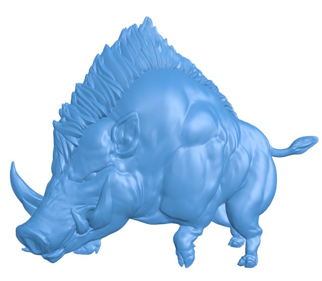 Boar A007044 download free stl files 3d model for CNC wood