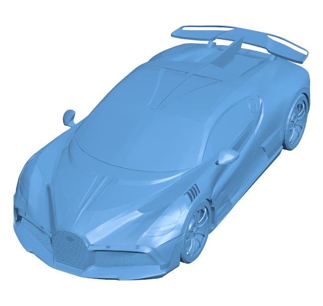 Bugatti Divo - car B0012297 3d model file for 3d printer