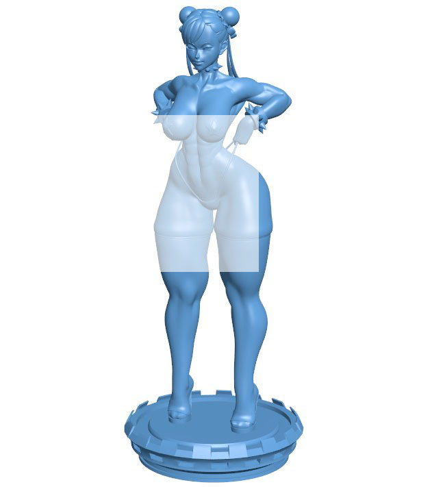 Chun-li fighter fights B0012322 3d model file for 3d printer