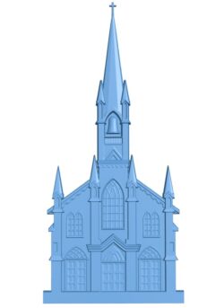 Church T0011964 download free stl files 3d model for CNC wood carving