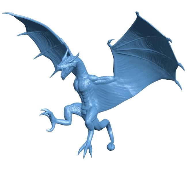 Crimson Drake - Dragon B0012448 3d model file for 3d printer