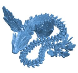 Dragon has wings B0012391 3d model file for 3d printer