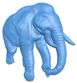 Elephant A007045 download free stl files 3d model for CNC wood