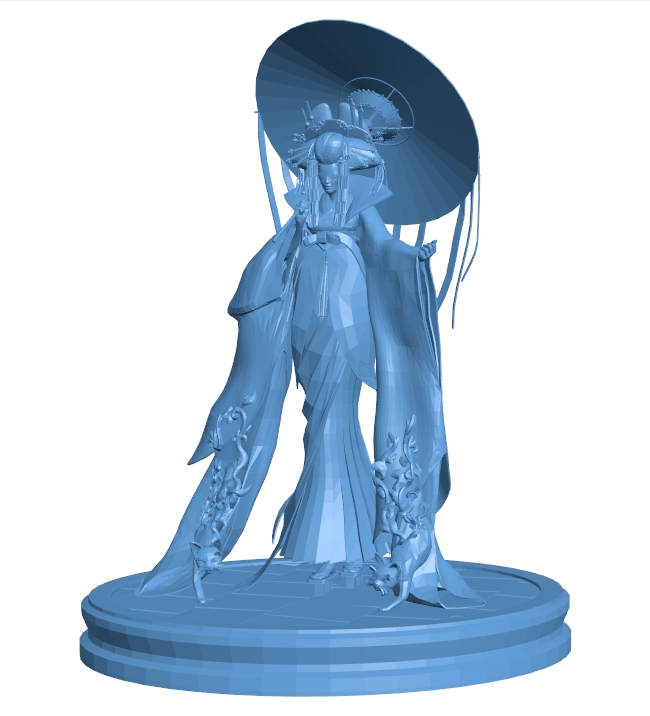 Fantasy geisha B0012446 3d model file for 3d printer