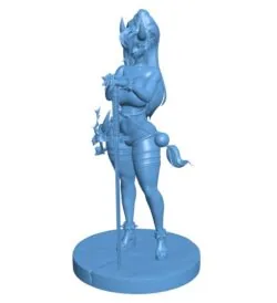 Female Samurai assassin B0012284 3d model file for 3d printer