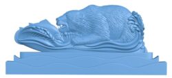 Fishing bear T0011943 download free stl files 3d model for CNC wood carving
