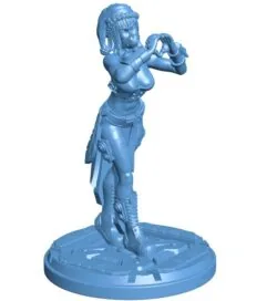 Girl celebrating Christmas B0012407 3d model file for 3d printer