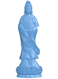 Guanyin T0012211 download free stl files 3d model for CNC wood carving