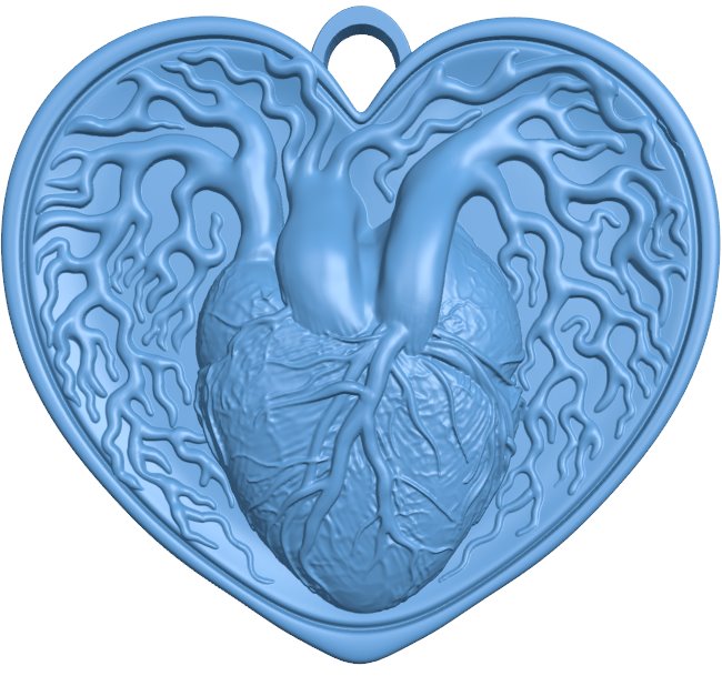Heart pendant T0011906 download free stl files 3d model for CNC wood carving