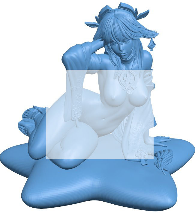 Japanese woman B0012354 3d model file for 3d printer