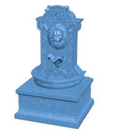 Lion Fountain B0012316 3d model file for 3d printer
