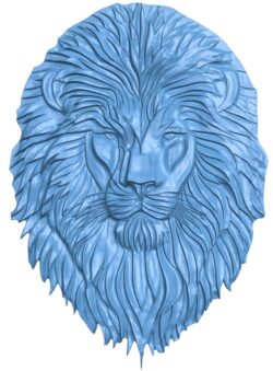 Lion head T0012005 download free stl files 3d model for CNC wood carving