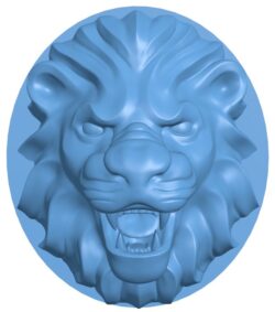 Lion head T0012213 download free stl files 3d model for CNC wood carving