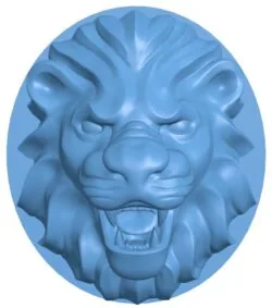 Lion head T0012213 download free stl files 3d model for CNC wood carving