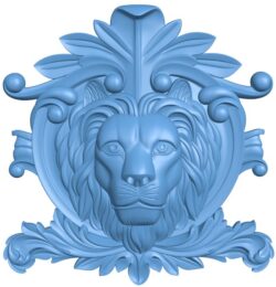 Lion head pattern T0012212 download free stl files 3d model for CNC wood carving