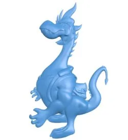 Little dragon A007040 download free stl files 3d model for CNC wood carving