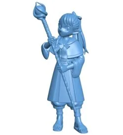 Little girl and magic stick B0012310 3d model file for 3d printer