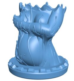 Melted Female Deity Vase B0012361 3d model file for 3d printer
