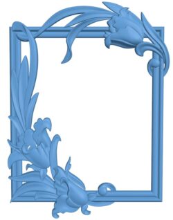 Picture frame or mirror T0012176 download free stl files 3d model for CNC wood carving