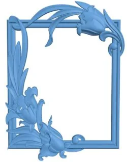 Picture frame or mirror T0012176 download free stl files 3d model for CNC wood carving