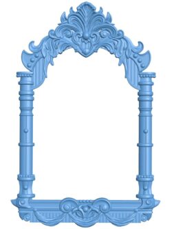 Picture frame or mirror T0012196 download free stl files 3d model for CNC wood carving