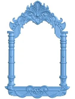 Picture frame or mirror T0012196 download free stl files 3d model for CNC wood carving