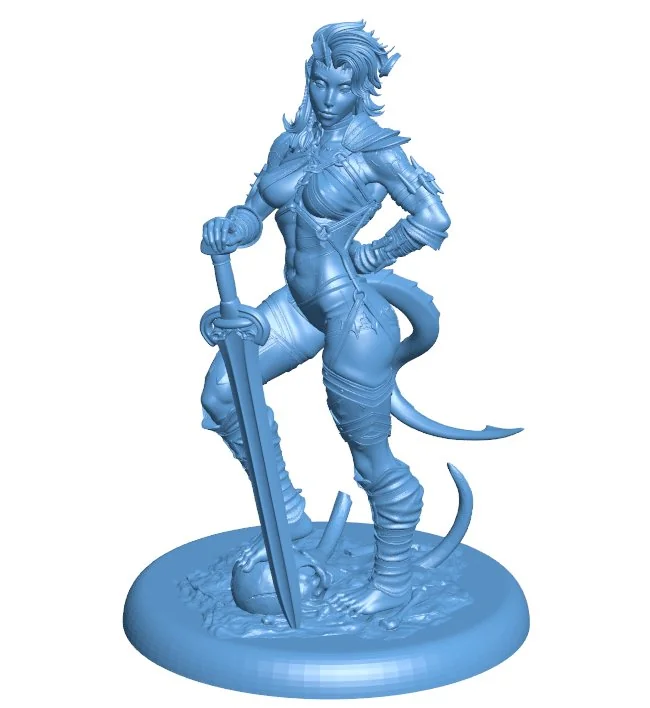 Red devil girl B0012380 3d model file for 3d printer