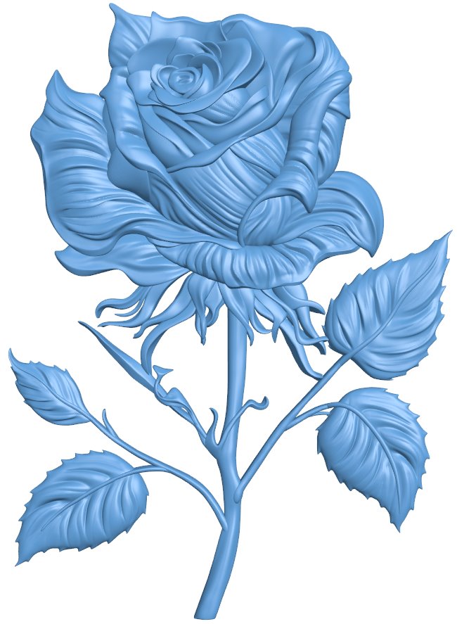 Rose T0012015 download free stl files 3d model for CNC wood carving