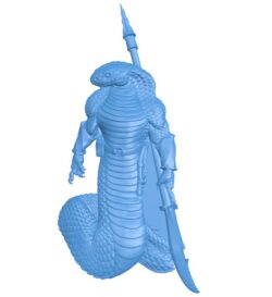 Serpent Warrior A007041 download free stl files 3d model for CNC wood carving