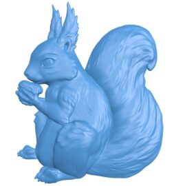 Squirrel A007046 download free stl files 3d model for CNC wood