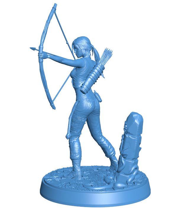 The Huntress B0012471 3d model file for 3d printer