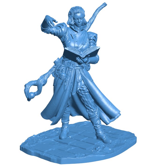 The Sorcerer and the Magic Book B0012468 3d model file for 3d printer