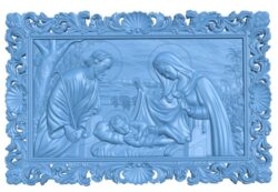 The day Jesus was born T0012000 download free stl files 3d model for CNC wood carving