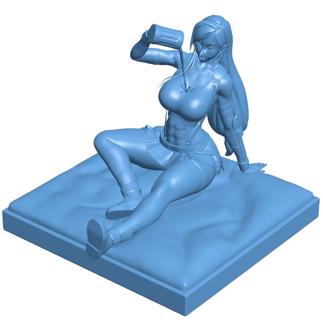 Tifa drunk B0012315 3d model file for 3d printer