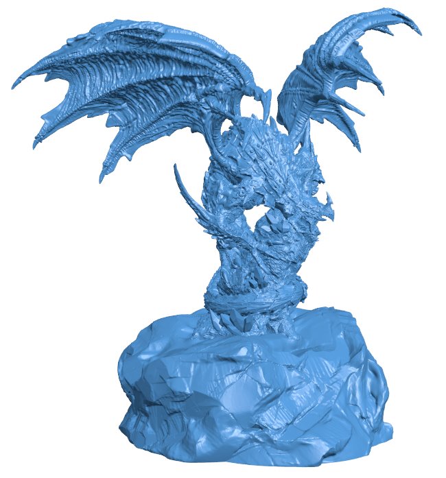 Titan Dragon B0012459 file Obj or Stl free download 3D Model for CNC and 3d printer