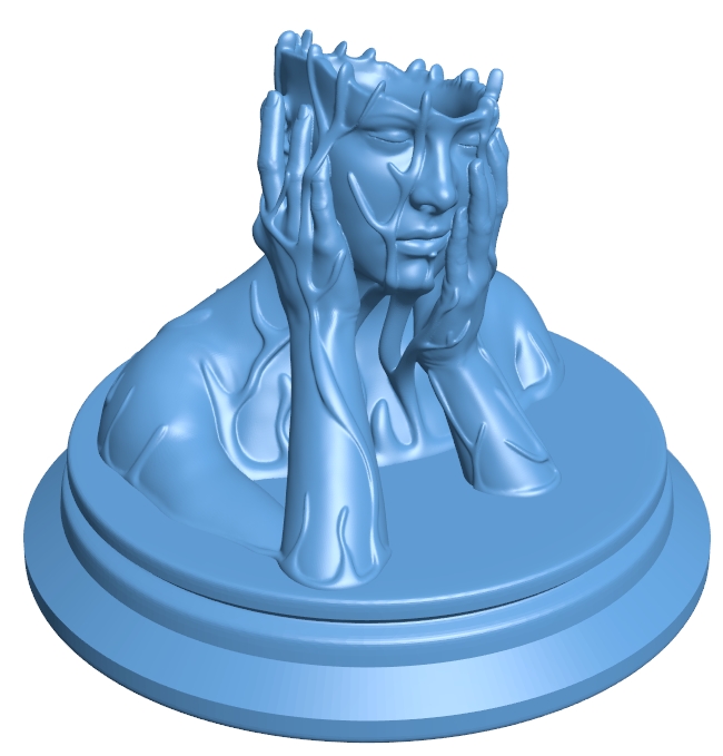 Vase woman B0012437 3d model file for 3d printer