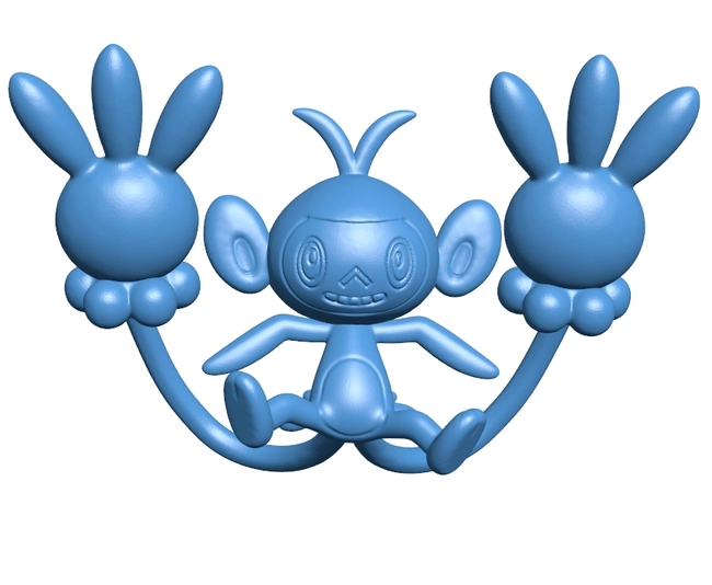 Ambipom - pokemon B0012589 3d model file for 3d printer