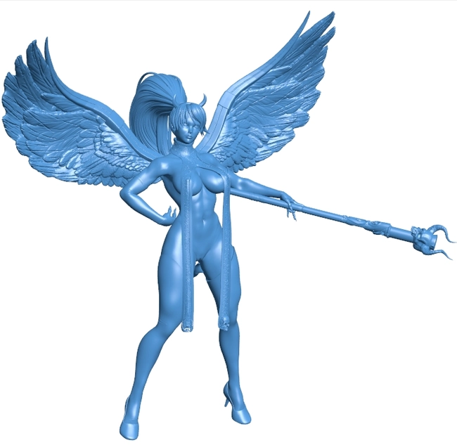 Angel with the Devil's Wand B0012567 3d model file for 3d printer