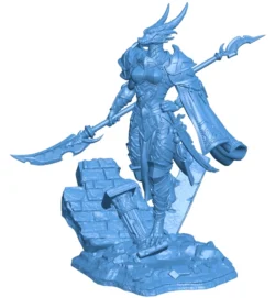 Arsha the dragon warrior B0012548 3d model file for 3d printer