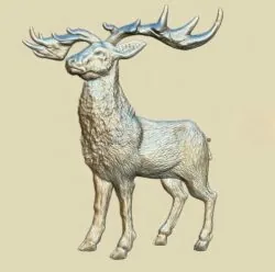 Elk deer A007056 download free stl files 3d model for CNC wood