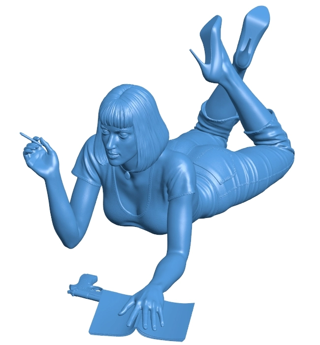 Female CIA agent B0012596 3d model file for 3d printer