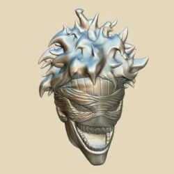 Fiery Monster Head A007061 download free stl files 3d model for CNC wood