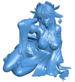 Girl in kimono B0012578 3d model file for 3d printer