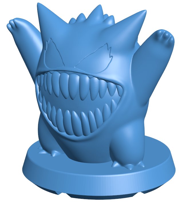 Halloween Horror Gengar - pokemon B0012489 3d model file for 3d printer