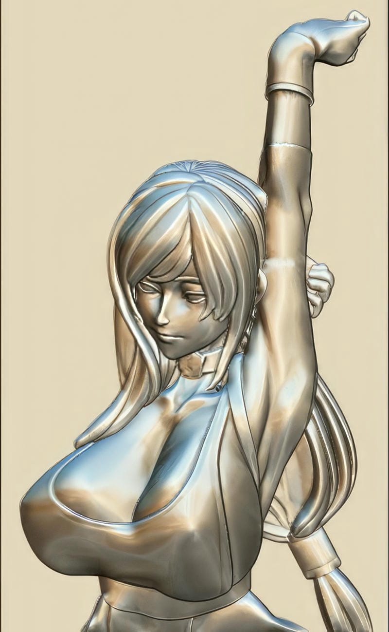 Hot girl Tifa A007048 download free stl files 3d model for CNC wood