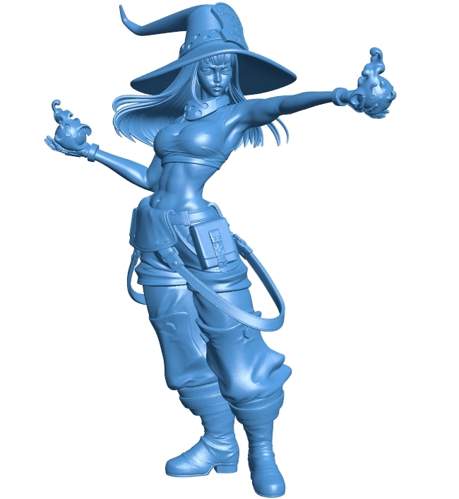 Maki the witch B0012573 3d model file for 3d printer